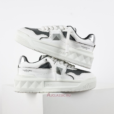 Buy Valentino Garavani ONE STUD XL Low-Top Sneaker White Grey Grey 5Y2S0E71NWN_0N2-2 Quality Reps Replicas Shoes