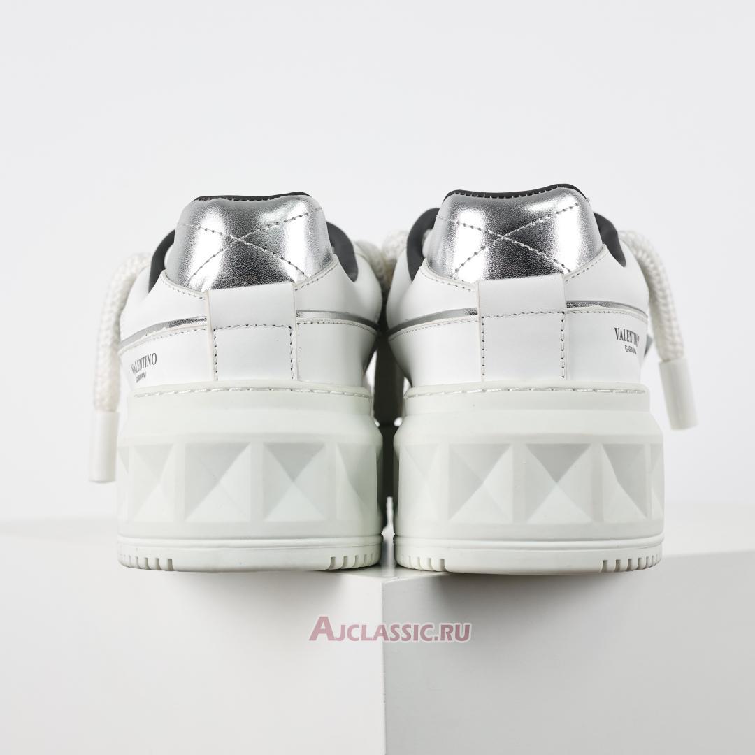 New Valentino Garavani ONE STUD XL Low-Top Sneaker "White Grey" 5Y2S0E71NWN_0N2-2 Shoes