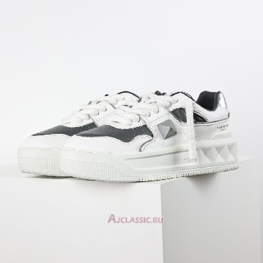 Buy Valentino Garavani ONE STUD XL Low-Top Sneaker White Grey Grey 5Y2S0E71NWN_0N2-2 Quality Reps Replicas Shoes