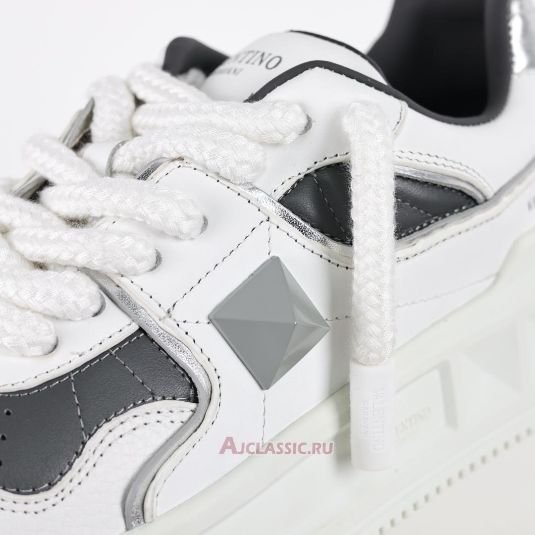 New Valentino Garavani ONE STUD XL Low-Top Sneaker "White Grey" 5Y2S0E71NWN_0N2-2 Shoes