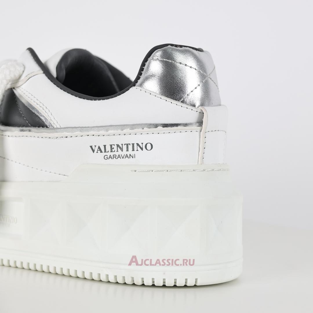 New Valentino Garavani ONE STUD XL Low-Top Sneaker "White Grey" 5Y2S0E71NWN_0N2-2 Shoes