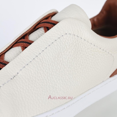 Buy Zegna Deerskin Triple Stitch Sneaker Off White White LHCVO-S4667Z-SPA Quality Reps Replicas Shoes