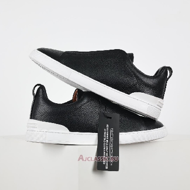 Buy Zegna Deerskin Triple Stitch Sneaker Navy Blue Navy LHCVO-S4667Z-NAV Quality Reps Replicas Shoes