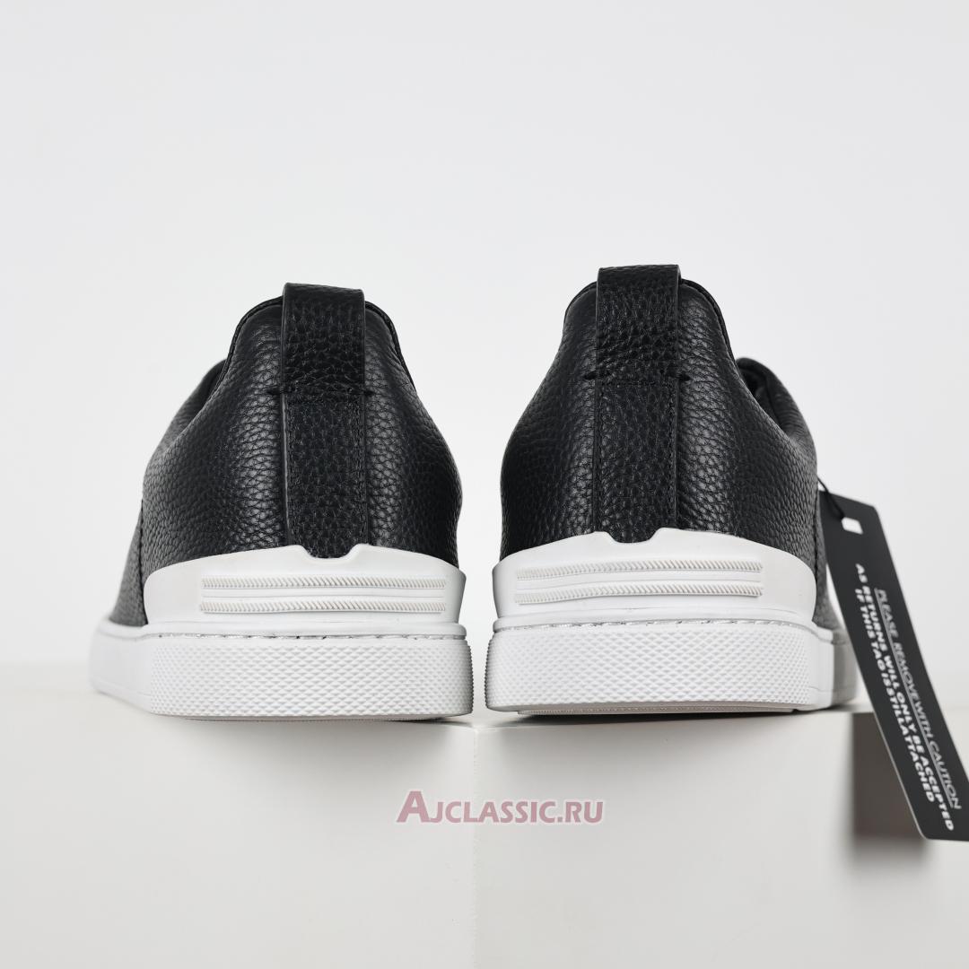 New Zegna Deerskin Triple Stitch Sneaker "Navy Blue" LHCVO-S4667Z-NAV Shoes