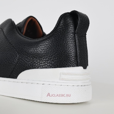 Buy Zegna Deerskin Triple Stitch Sneaker Navy Blue Navy LHCVO-S4667Z-NAV Quality Reps Replicas Shoes