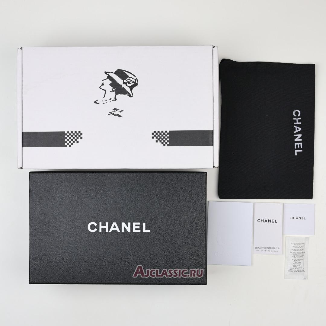 New Chanel Tweed Grosgrain CC Espadrilles "White Black" G29762-X52061-C9734 Shoes