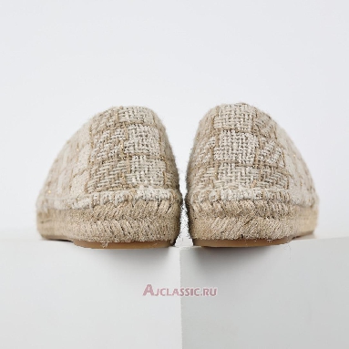 Buy Chanel Tweed Grosgrain CC Espadrilles Beige Black Beige CC-0707N-0008-2 Quality Reps Replicas Shoes