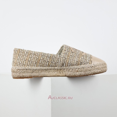 Buy Chanel Tweed Lambskin CC Espadrilles Beige Beige CC-0707N-0008-3 Quality Reps Replicas Shoes