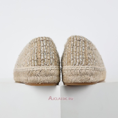 Buy Chanel Tweed Lambskin CC Espadrilles Beige Beige CC-0707N-0008-3 Quality Reps Replicas Shoes