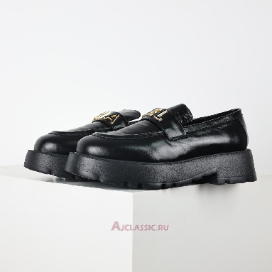 Buy Chanel Shiny Calfskin Logo Loafers Black Black G46112-B18839-94305-2 Quality Reps Replicas Shoes