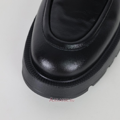 Buy Chanel Shiny Calfskin Logo Loafers Black Black G46112-B18839-94305-2 Quality Reps Replicas Shoes