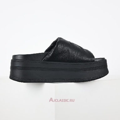 Buy Celine Block Slide With Triomphe IN Lambskin Black Black 360435129C.38NO Quality Reps Replicas Shoes