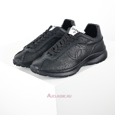Buy Chanel Cruise Collection Sneakers Low Cut Calfskin Black Black G46252-B19203-94305 Quality Reps Replicas Shoes