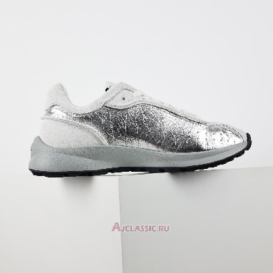 Buy Chanel Laminated Calfskin Suede CC Sneakers Silver Light Grey Silver G39792-Y56368-K5451-2 Quality Reps Replicas Shoes