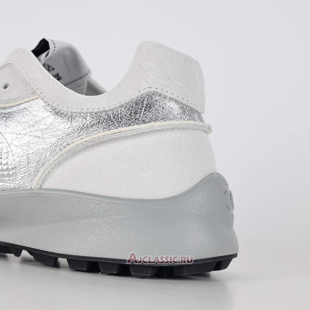 New Chanel Laminated Calfskin Suede CC Sneakers "Silver Light Grey" G39792-Y56368-K5451-2 Shoes