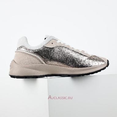 Buy Chanel Laminated Calfskin Suede CC Sneakers Silver Beige Silver G39792-Y56368-K5451-3 Quality Reps Replicas Shoes
