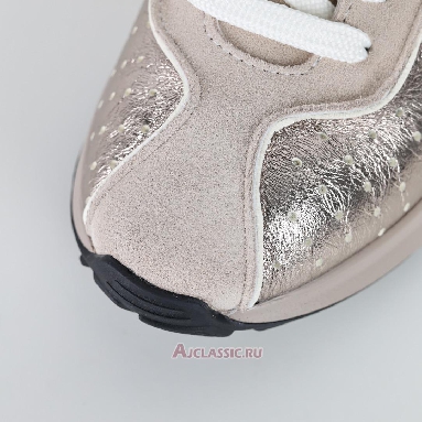 Buy Chanel Laminated Calfskin Suede CC Sneakers Silver Beige Silver G39792-Y56368-K5451-3 Quality Reps Replicas Shoes
