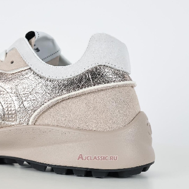 Buy Chanel Laminated Calfskin Suede CC Sneakers Silver Beige Silver G39792-Y56368-K5451-3 Quality Reps Replicas Shoes