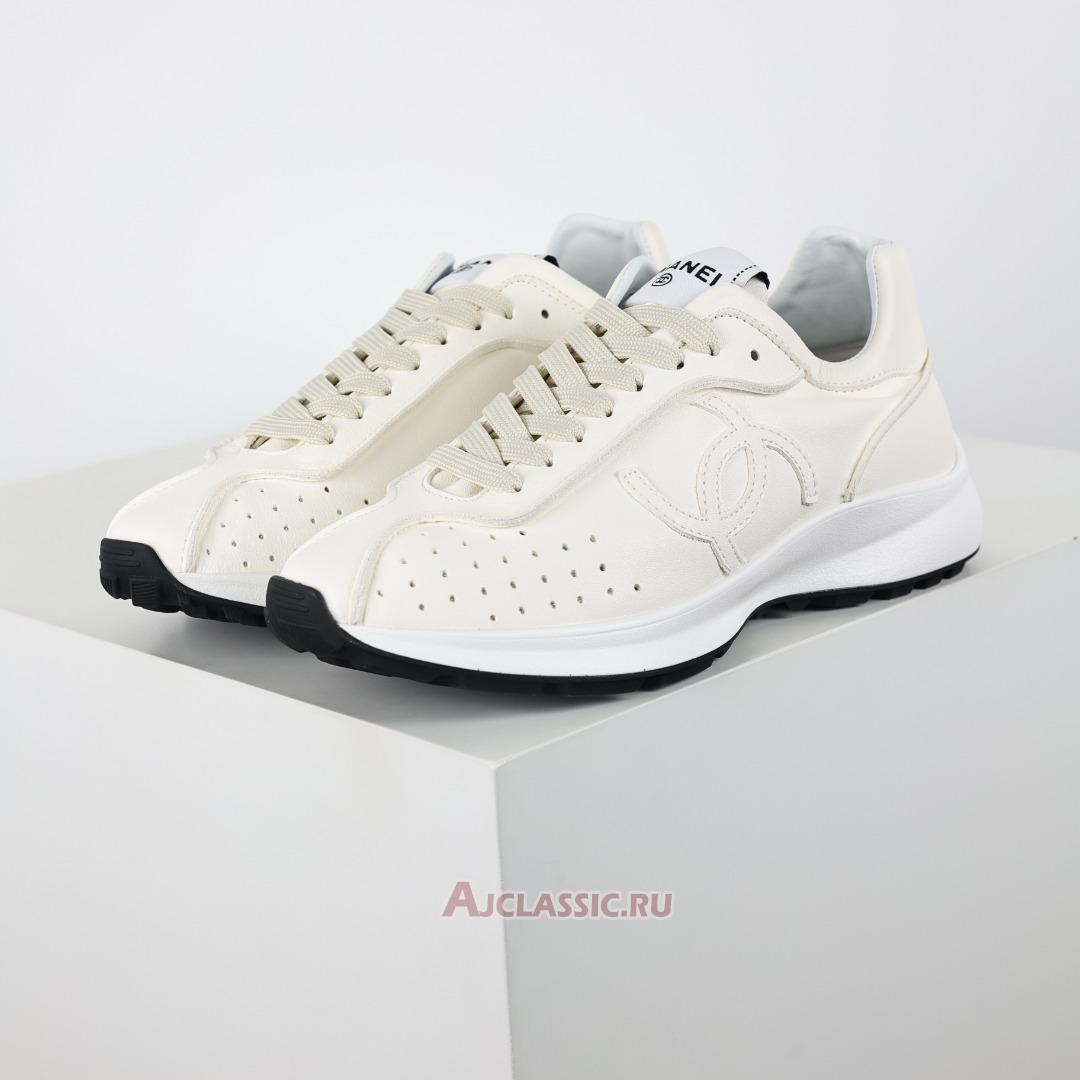 New Chanel Cruise Collection Sneakers Low Cut Calfskin "White" G46252-B19203-NACUT-2 Shoes