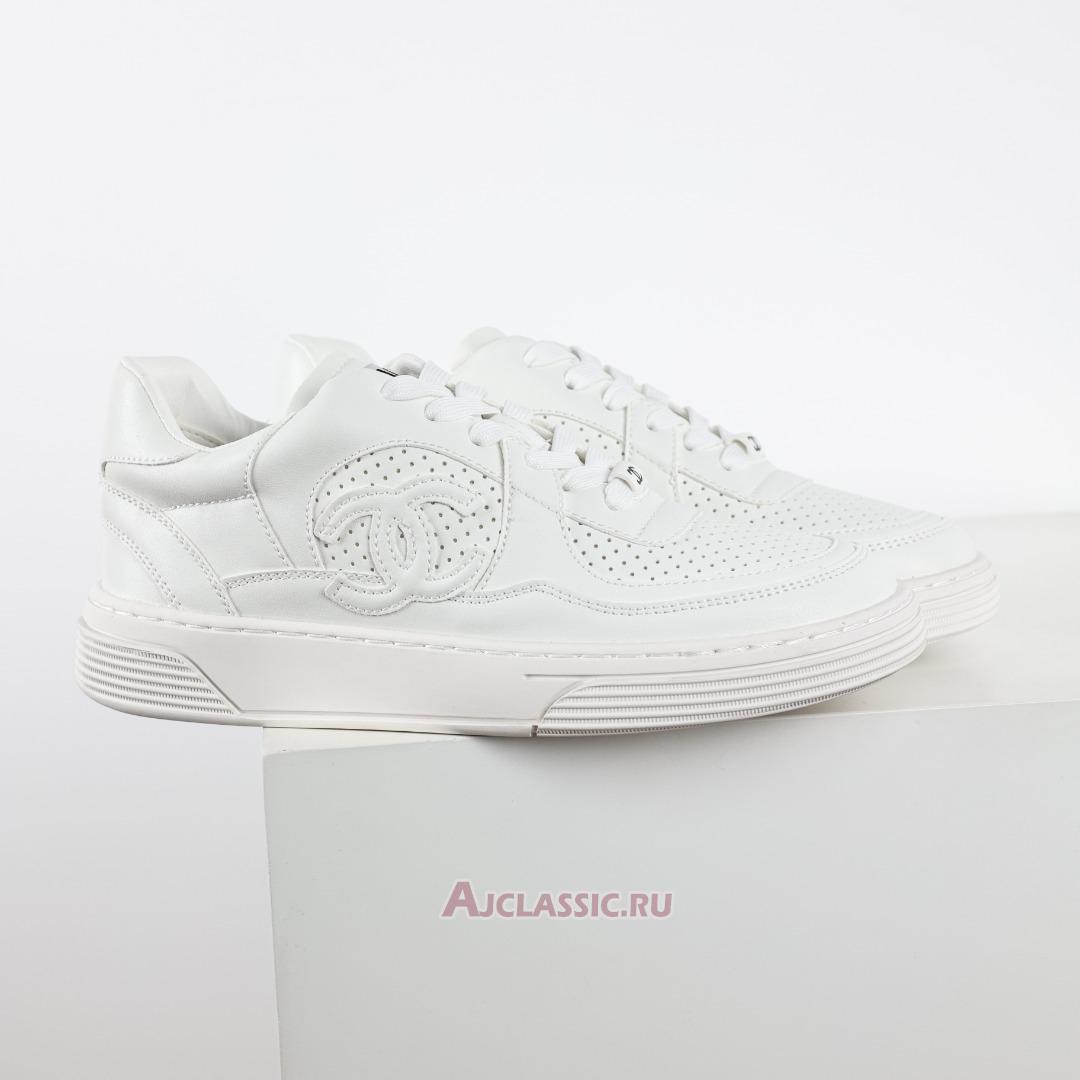 New Chanel 23 A Collection Leather Sneakers "White" G45079-B13302-NP503 Shoes