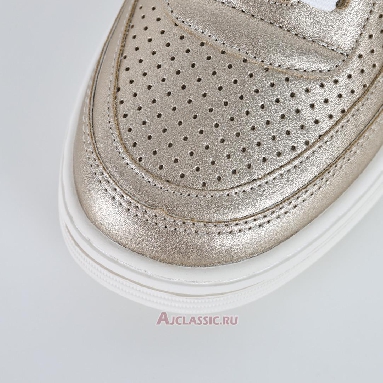 Buy Chanel Laminated Calfskin CC Sneakers Gold Gold G45079-B13302-NP503-2 Quality Reps Replicas Shoes