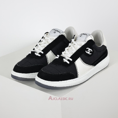 Buy Chanel 2023 Interlocking CC Logo Sneakers Black White Black G39804-Y56332-K5435 Quality Reps Replicas Shoes