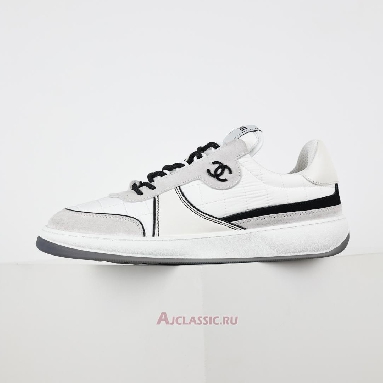 Buy Chanel CC Quilted Tennis Sneakers White Black White G39804-Y56332-K5576 Quality Reps Replicas Shoes