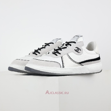 Buy Chanel CC Quilted Tennis Sneakers White Black White G39804-Y56332-K5576 Quality Reps Replicas Shoes