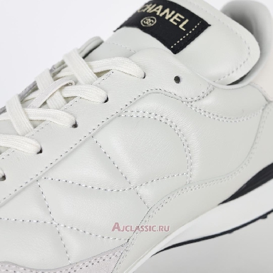 Buy Chanel Sneaker Low White Leather White G40178-Y56625-0T614 Quality Reps Replicas Shoes