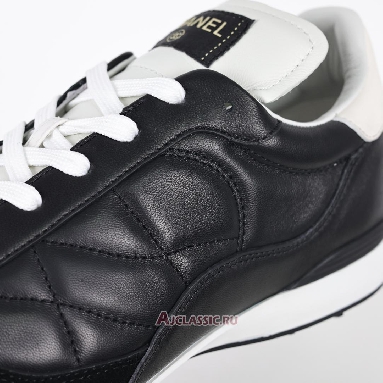 Buy Chanel Sneaker Low Black Leather Black G45839-B17446-NZB02-2 Quality Reps Replicas Shoes