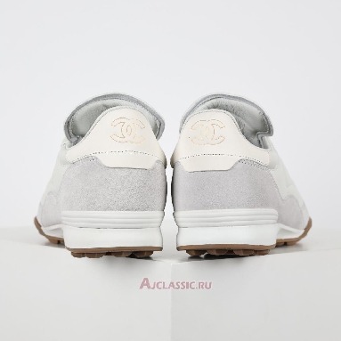 Buy Chanel Calfskin Round Toe Lace-Up Low-Top Sneaker White Gum White G45335-B14497-NS308 Quality Reps Replicas Shoes