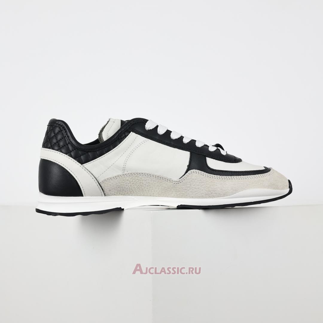 New Chanel Calfskin & Suede Calfskin CC Logo Sneaker "White Black" G46372-B19848-NAFGP-2 Shoes