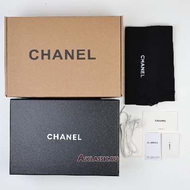 Buy Chanel Calfskin & Suede Calfskin CC Logo Sneaker White Black White G46372-B19848-NAFGP-2 Quality Reps Replicas Shoes