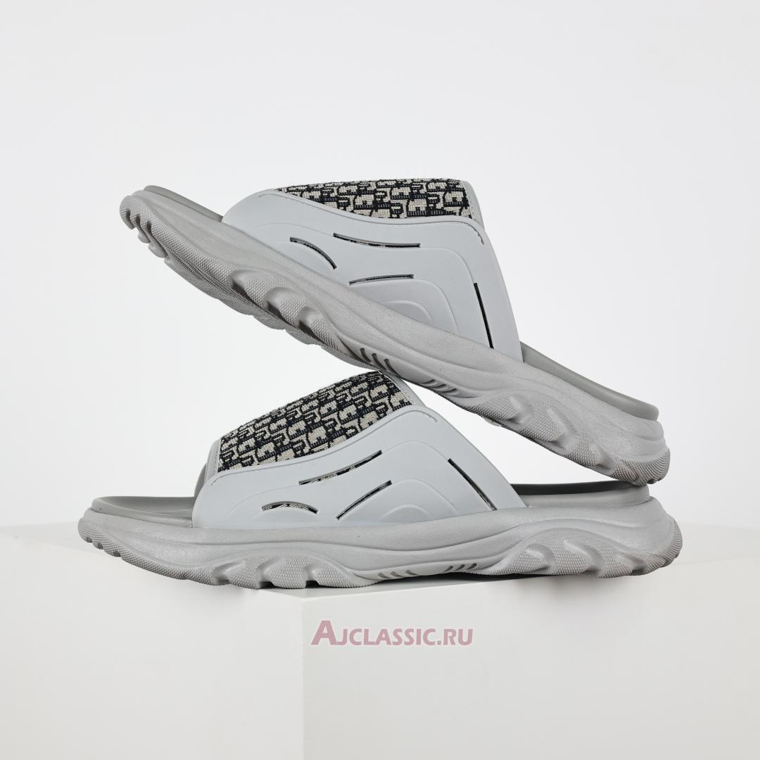 New Dior H-Town Sandal "Dior Oblique - Grey Beige" 3SA132ZYF_H800800 Shoes