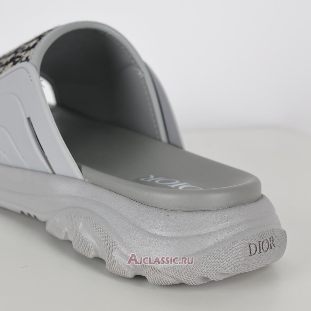 New Dior H-Town Sandal "Dior Oblique - Grey Beige" 3SA132ZYF_H800800 Shoes