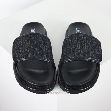Buy Dior Aqua Sandal Black Dior Oblique Jacquard Black 3SA167ZSA_H969 Quality Reps Replicas Shoes