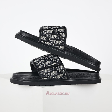 Buy Dior Aqua Sandal Beige and Black Dior Oblique Jacquard Beige 3SA167ZSA_H961 Quality Reps Replicas Shoes