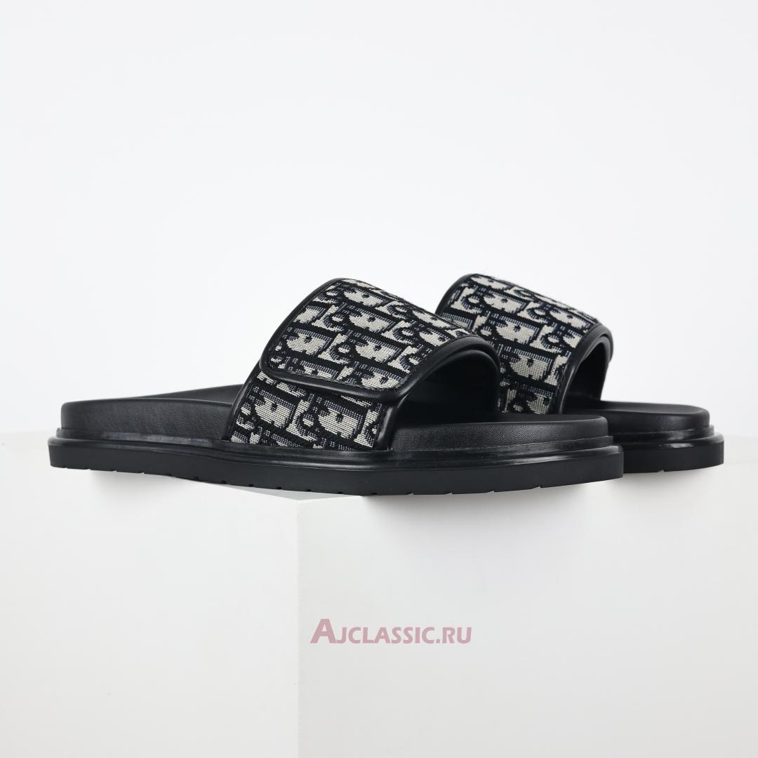 New Dior Aqua Sandal "Beige and Black Dior Oblique Jacquard" 3SA167ZSA_H961 Shoes