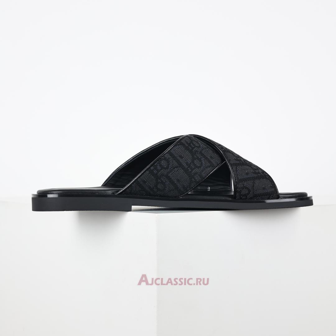 New Dior Alias Sandal "Black Dior Oblique Jacquard" 3SA126ZSA_H969 Shoes