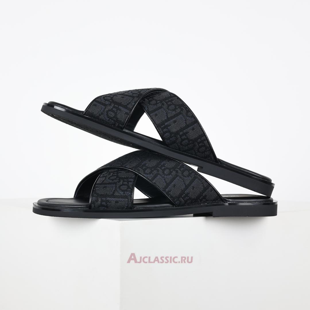 New Dior Alias Sandal "Black Dior Oblique Jacquard" 3SA126ZSA_H969 Shoes