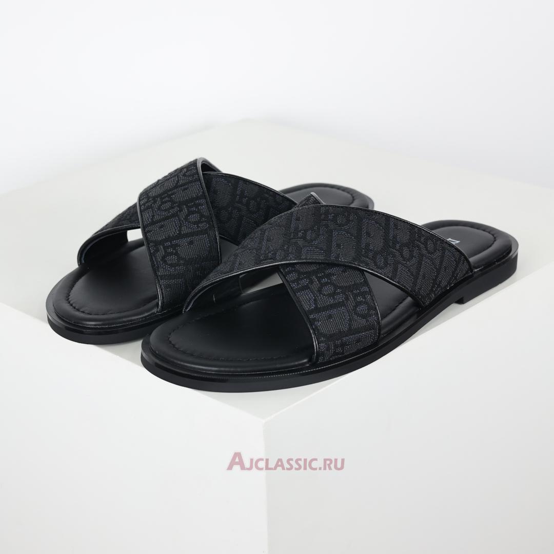 New Dior Alias Sandal "Black Dior Oblique Jacquard" 3SA126ZSA_H969 Shoes