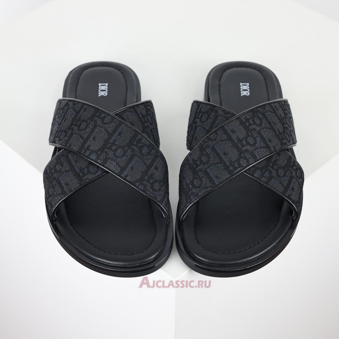 New Dior Alias Sandal "Black Dior Oblique Jacquard" 3SA126ZSA_H969 Shoes