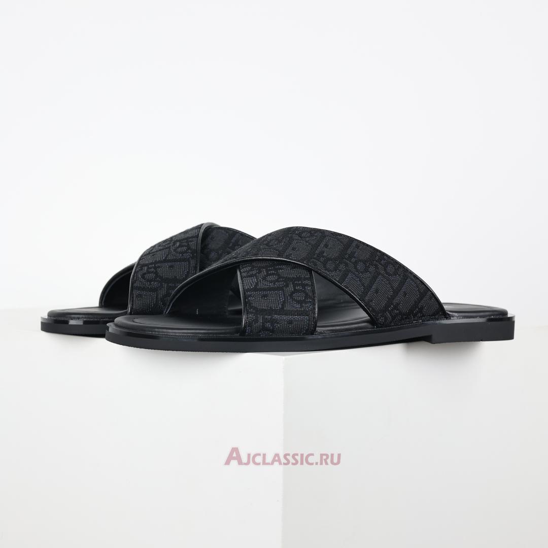 New Dior Alias Sandal "Black Dior Oblique Jacquard" 3SA126ZSA_H969 Shoes