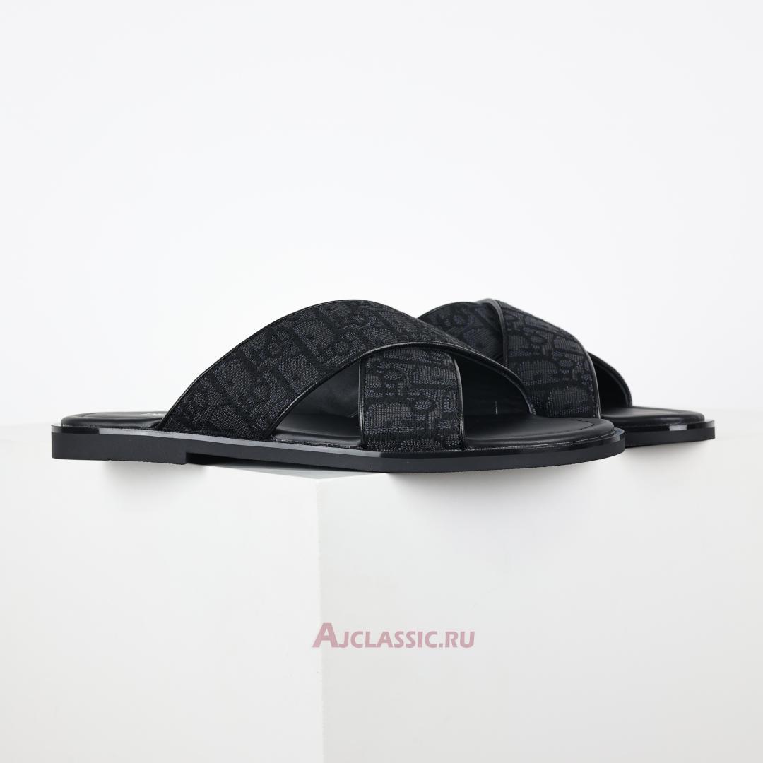 New Dior Alias Sandal "Black Dior Oblique Jacquard" 3SA126ZSA_H969 Shoes