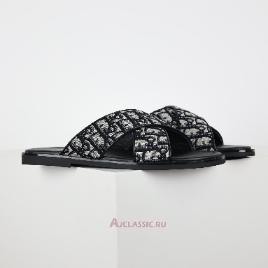 Buy Dior Alias Sandal Beige and Black Dior Oblique Jacquard Beige 3SA126ZSA_H961-2 Quality Reps Replicas Shoes