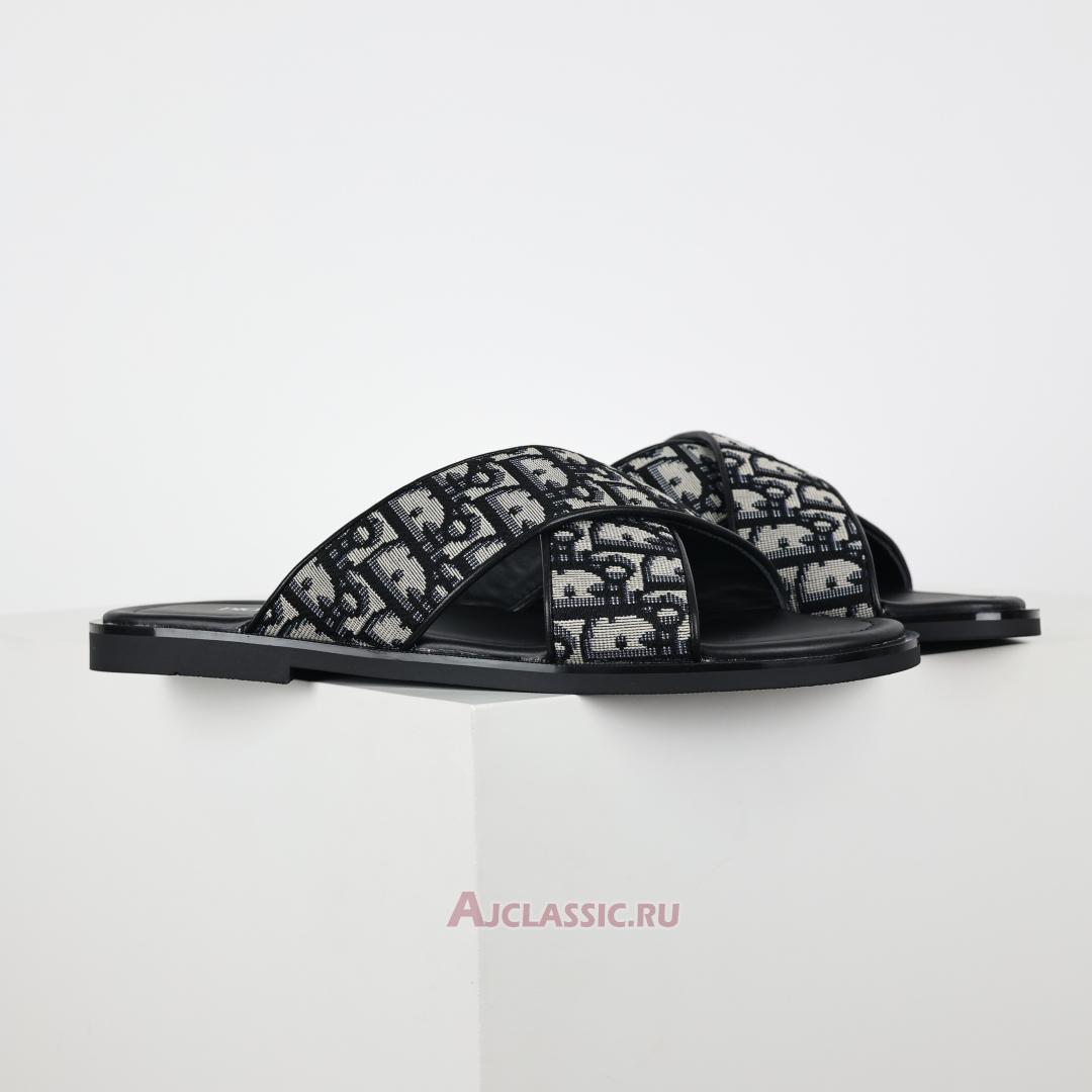 New Dior Alias Sandal "Beige and Black Dior Oblique Jacquard" 3SA126ZSA_H961-2 Shoes