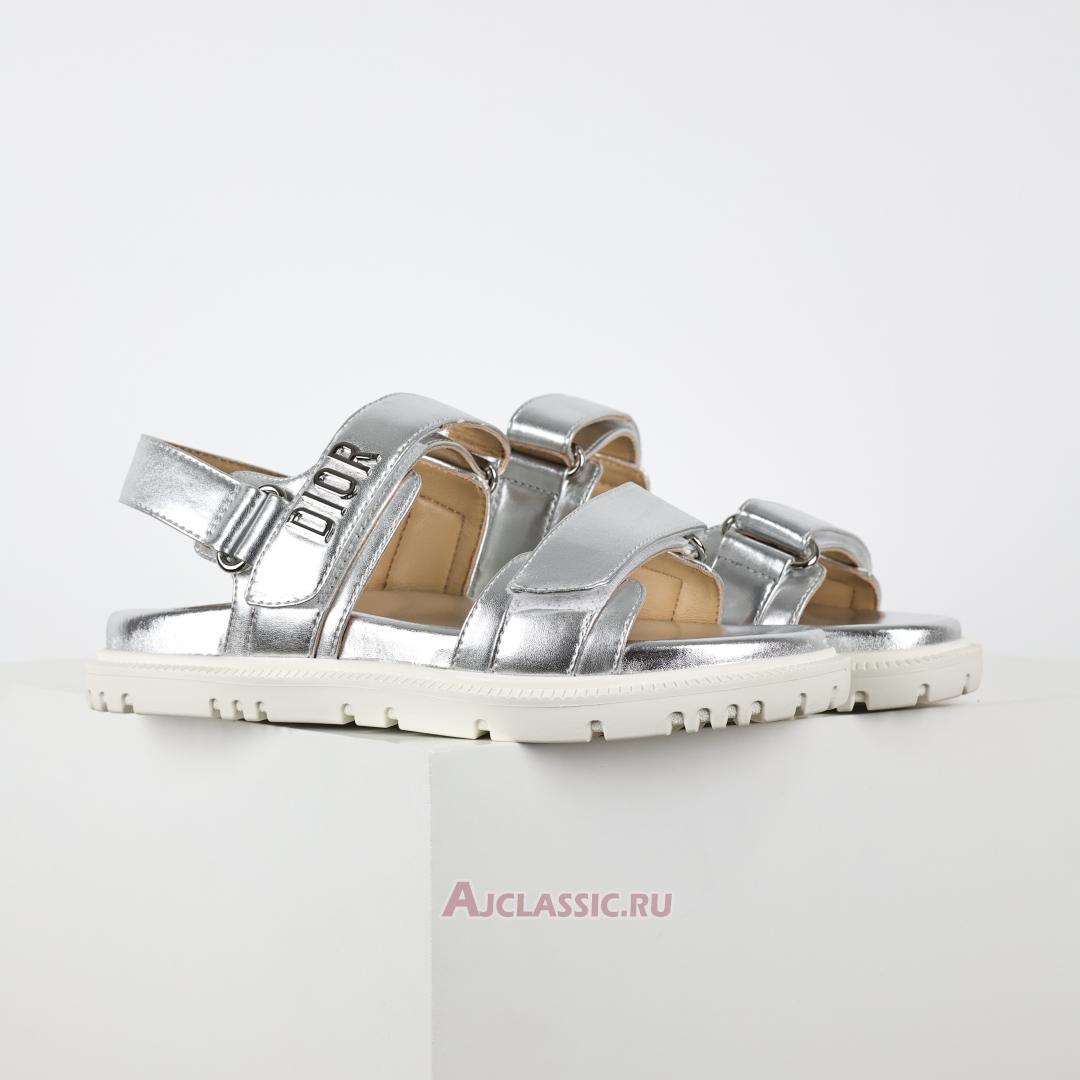 New Dior Dioract Sandal "Silver Lambskin" KCQ547LCV_S49K-2 Shoes