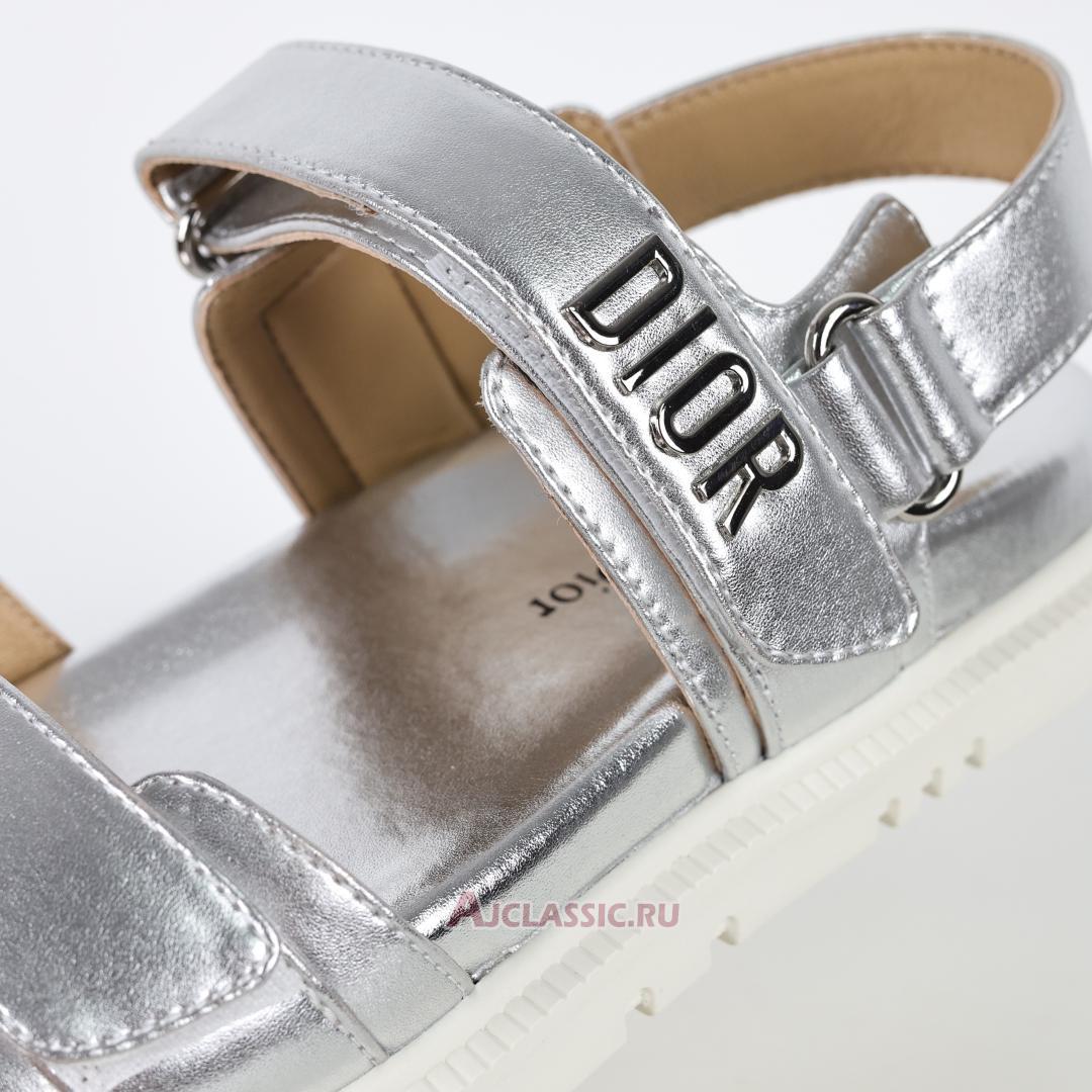 New Dior Dioract Sandal "Silver Lambskin" KCQ547LCV_S49K-2 Shoes