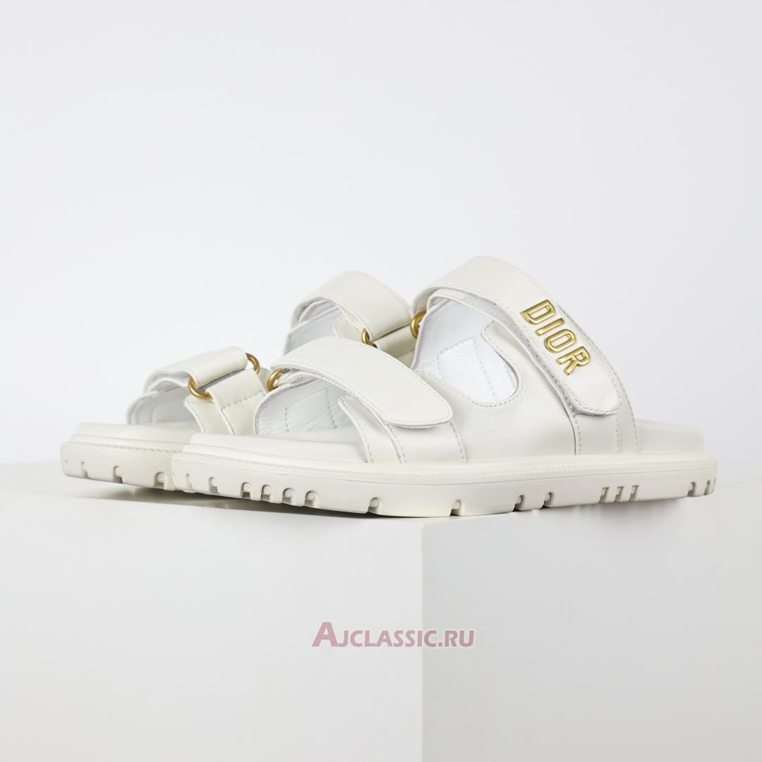 New Dior Dioract Slide "White Lambskin" KCQ718LAB_S03W Shoes
