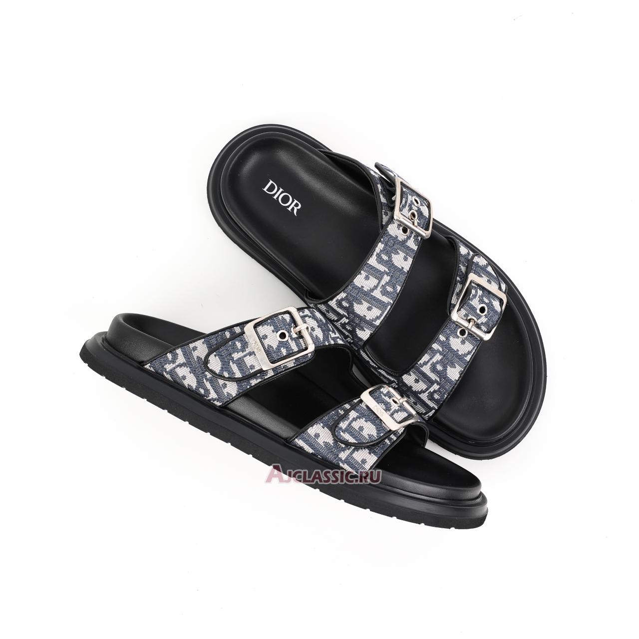 New Dior Aqua Sandal "Beige and Black Dior Oblique Jacquard" 3SA135ZSA_H561 Shoes